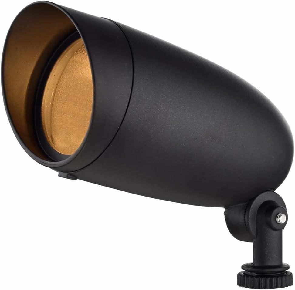 1 Light - 7" - Landscape Flood - PAR20 Flood -Dark Bronze Finish