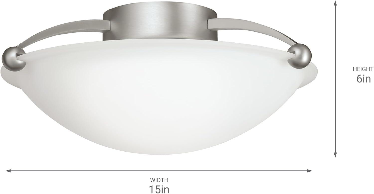 Kichler Lighting 2 - Light Semi-Flush Mount in  Brushed Nickel