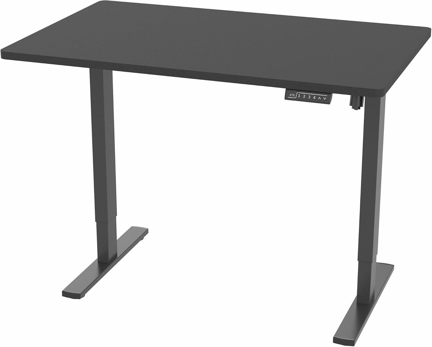 VIVO Single Motor Electric Desk with Push Button Memory Controller