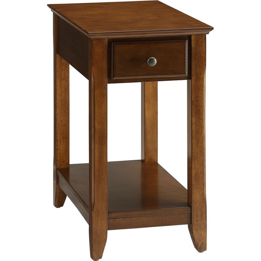 Smart Looking Side Table Walnut Brown - Saltoro Sherpi
