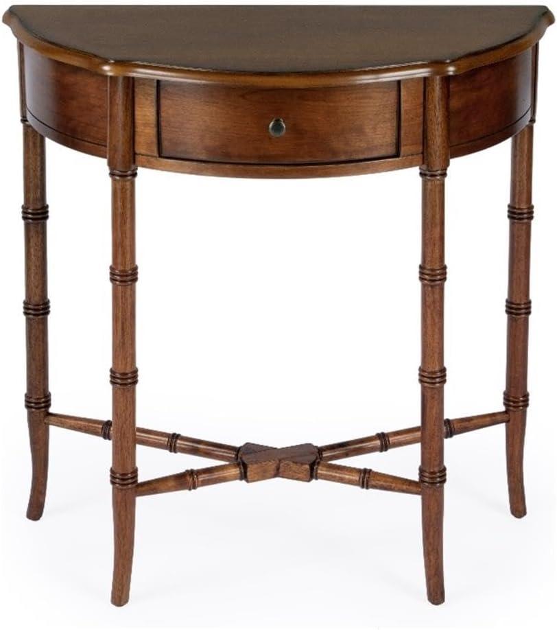 Butler Specialty Company Skilling Wood Demilune Console Table - Olive Ash