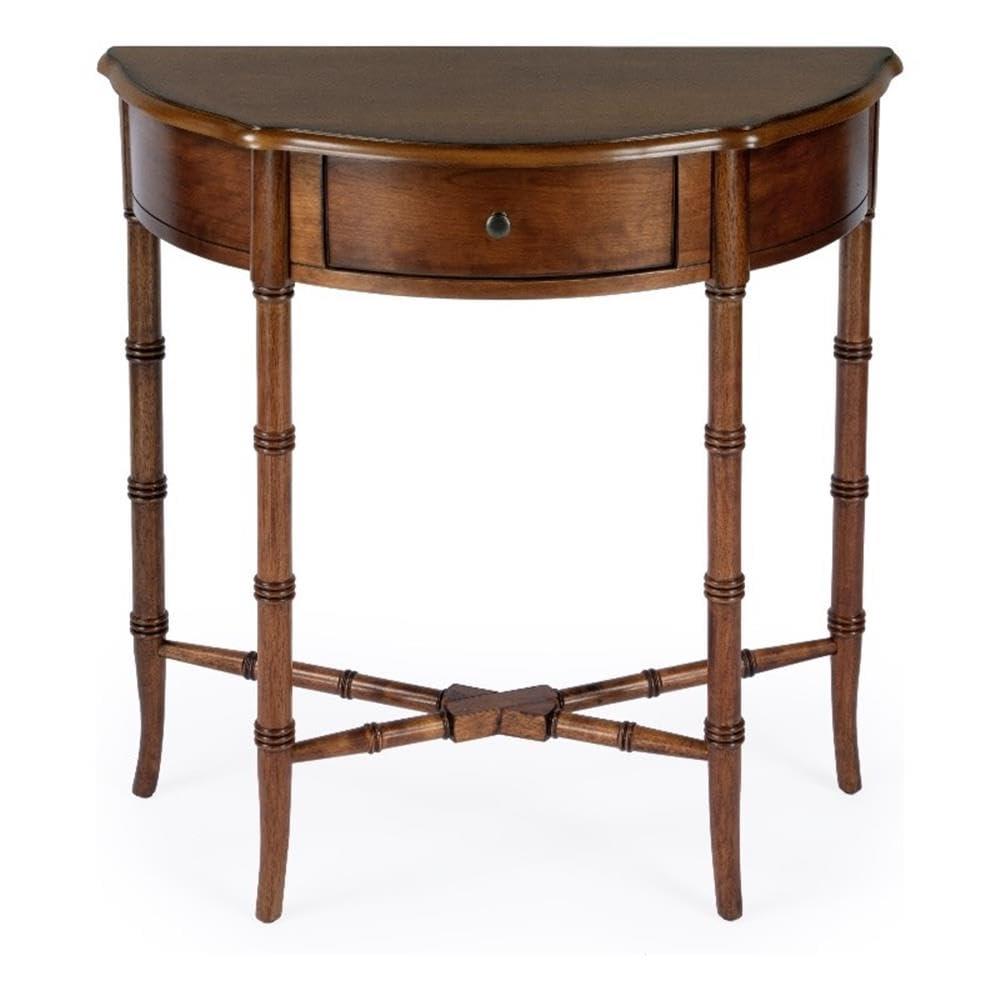 Butler Specialty Company Skilling Wood Demilune Console Table - Olive Ash