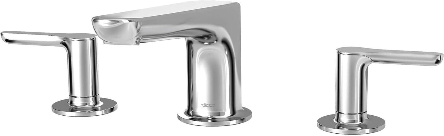 Brushed Nickel Modern Deck-Mount Roman Tub Faucet