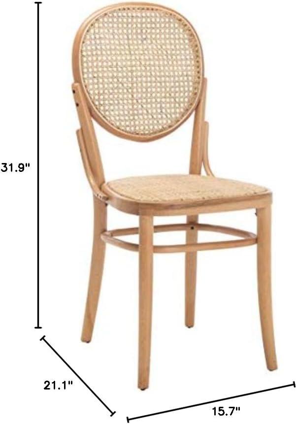 Sonia Cane Dining Chair (Set of 2) - DCH9504 - Natural - Safavieh