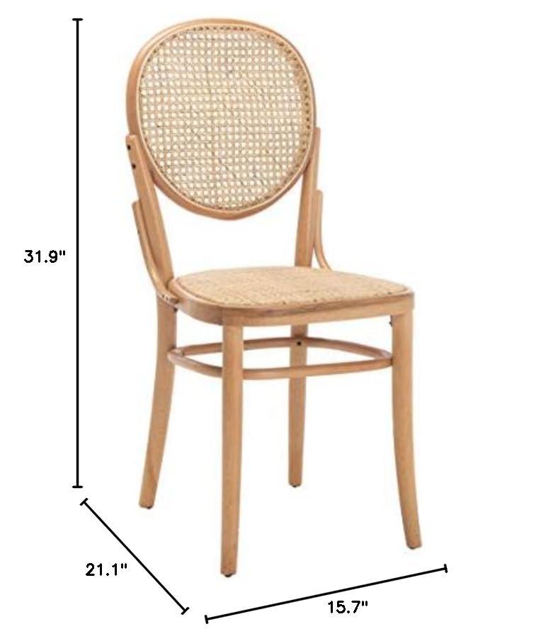 Sonia Cane Dining Chair (Set of 2) - DCH9504 - Natural - Safavieh