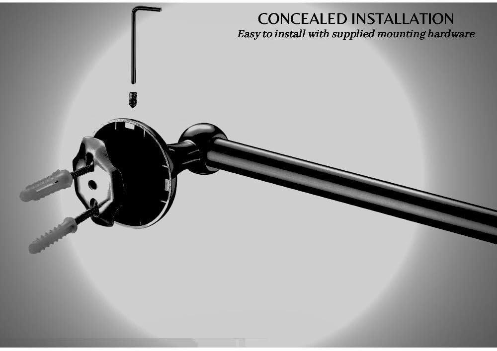 4-Piece Bathroom Hardware Accessory Set With 24" Towel Bar (Chrome Finish)