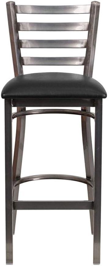 Brixton HERCULES Series Ladder Back Metal Restaurant Barstool