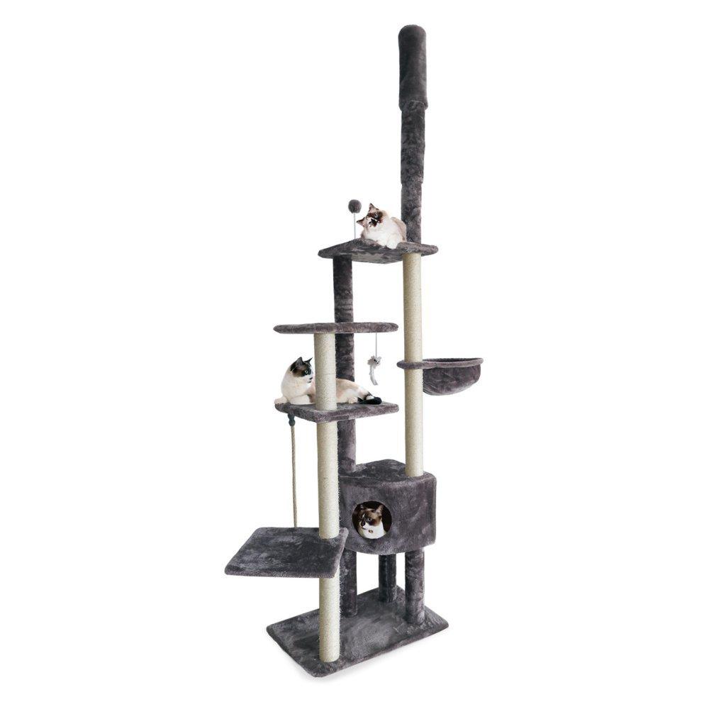 FurHaven 113"  Floor to Ceiling Playground Cat Tree