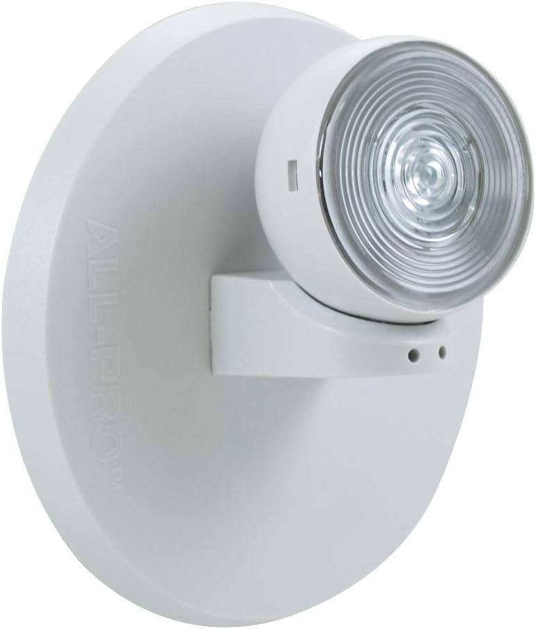 Cooper ALL-PRO APWR1 Single Head Plastic LED Remote Emergency Light, White