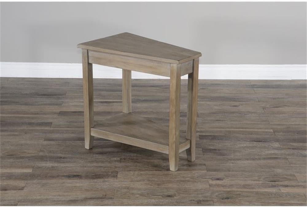 Sunny Designs Santa Fe 16" Transitional Wood Chair Side Table in Dark Chocolate