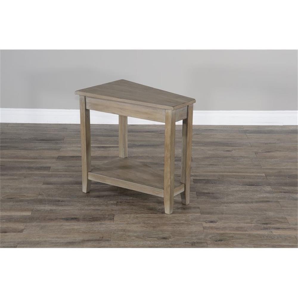 Sunny Designs Santa Fe 16" Transitional Wood Chair Side Table in Dark Chocolate