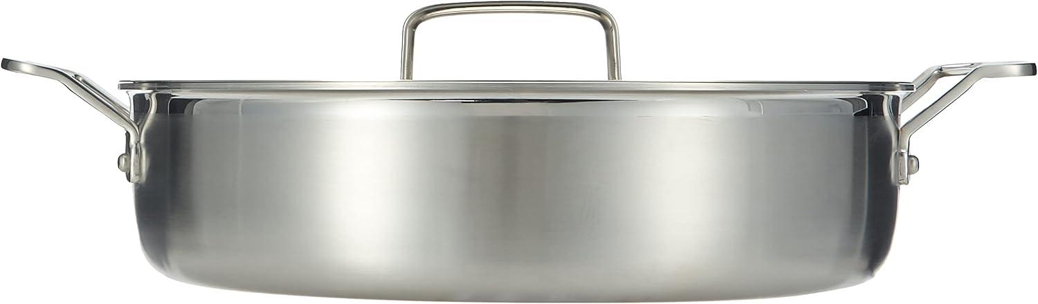 Cuisinart MultiClad Pro 13" Round 5.5 qt Stainless Steel Casserole Dishes, Dishwasher Safe