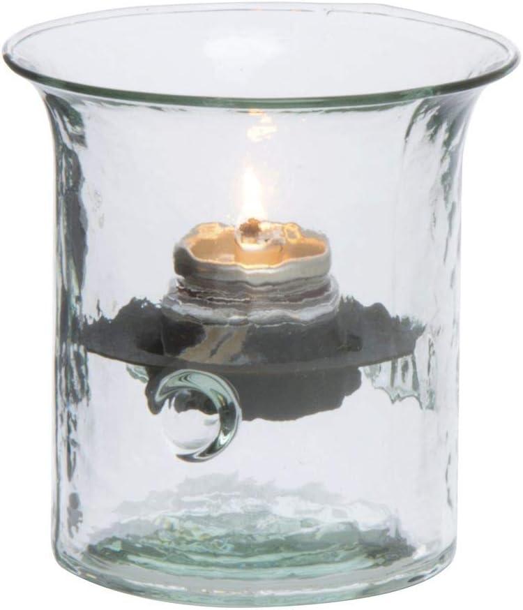 Kalalou Recycled Glass Mini Votive Hurricane, Set of 4