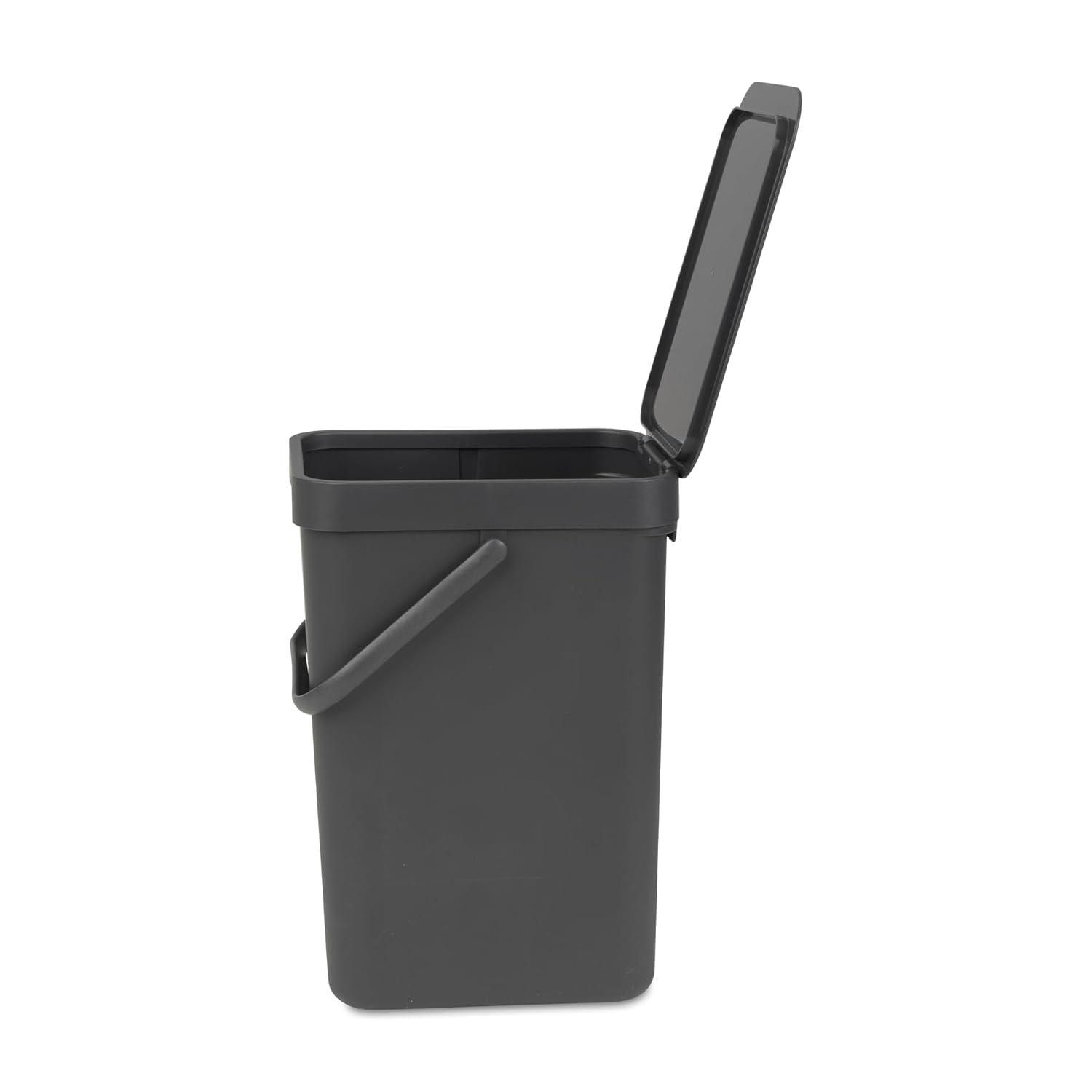 Brabantia Sort & Go Plastic Recycling Bin, 3.2 Gallon