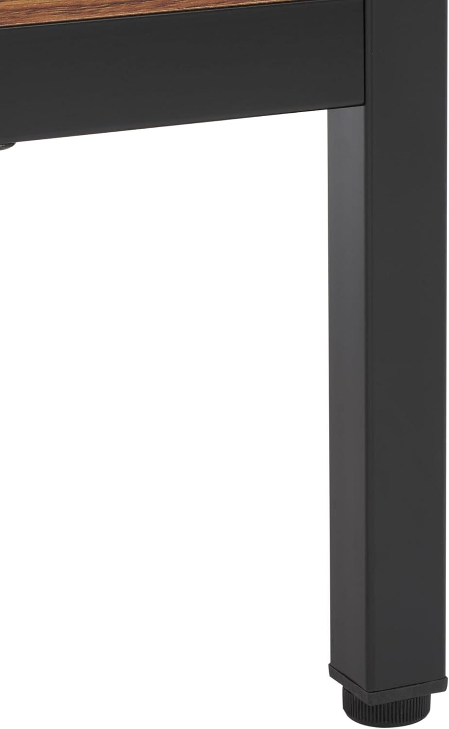 Lylia 4 Door Media Stand - MED9623 - Walnut/Black - Safavieh