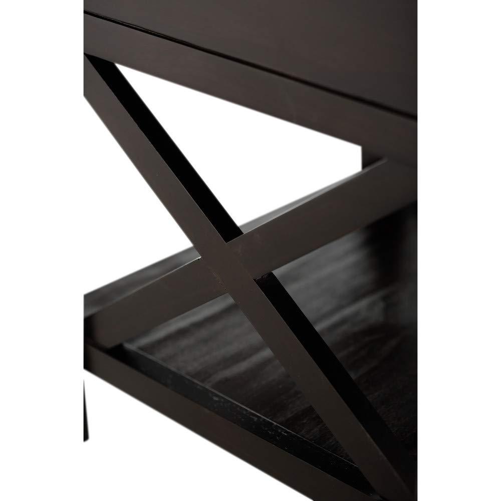 Simpli Home Kitchener 21"W Solid Mango Wood Square End Table with Storage Drawer