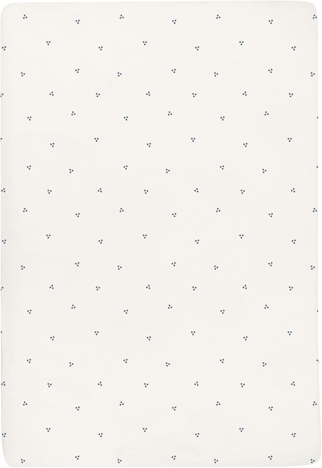 Ely's & Co. Waterproof Crib Sheets -Berry and Cluster Dot Blue 2 Pack