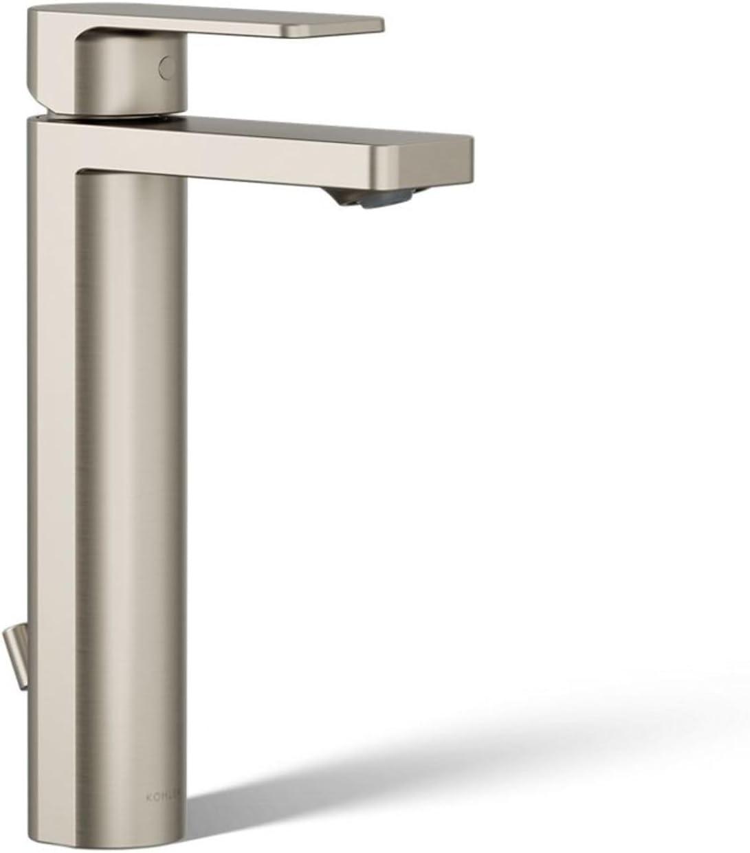 Parallel™ Tall Single-Handle Bathroom Sink Faucet, Single-Hole Faucet with Pop-Up Drain, 1.2 GPM