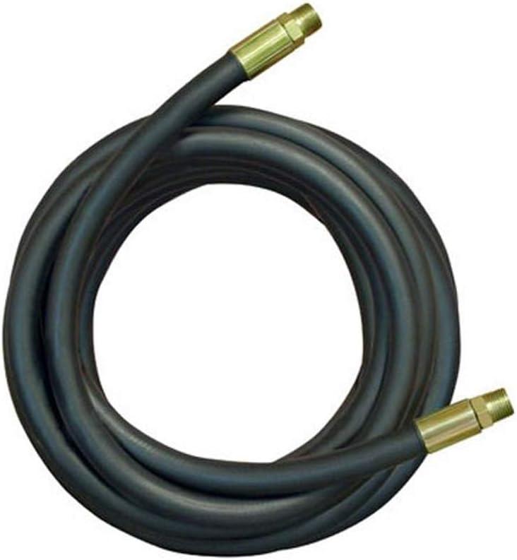 120-Inch Black Synthetic Rubber Hydraulic Hose with Steel Fittings (4 Pack)