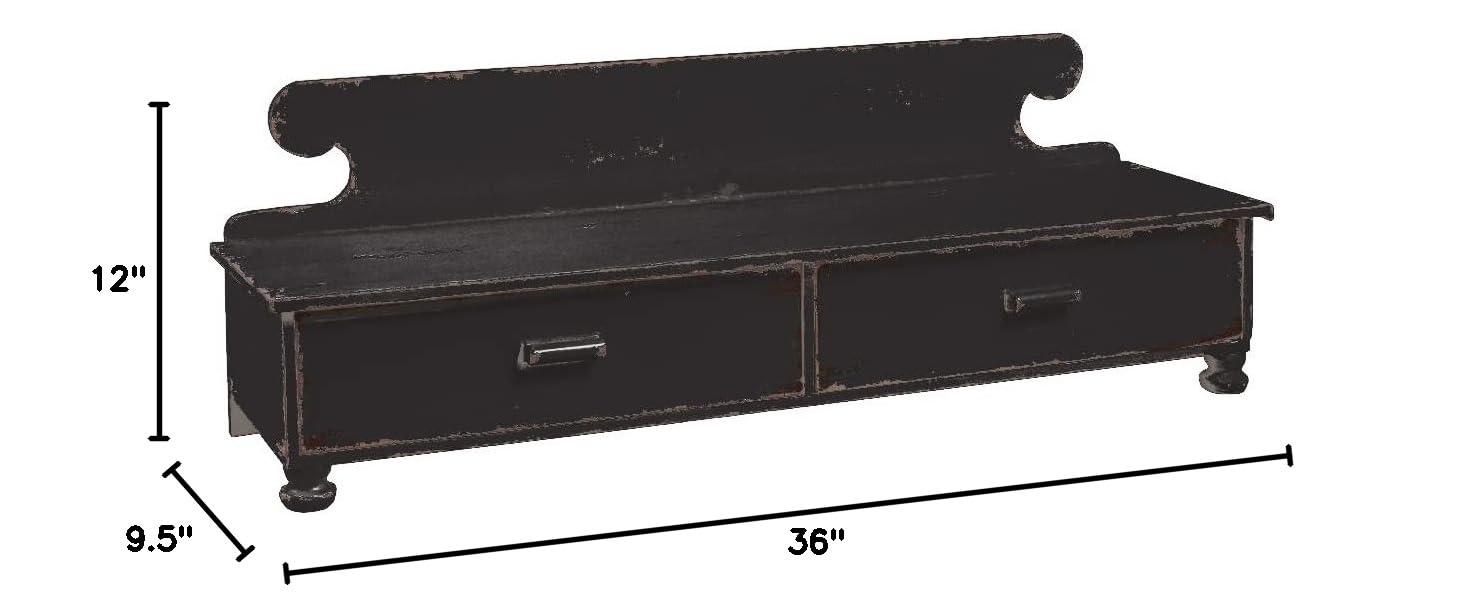 Park Designs Counter Shelf Aged Black