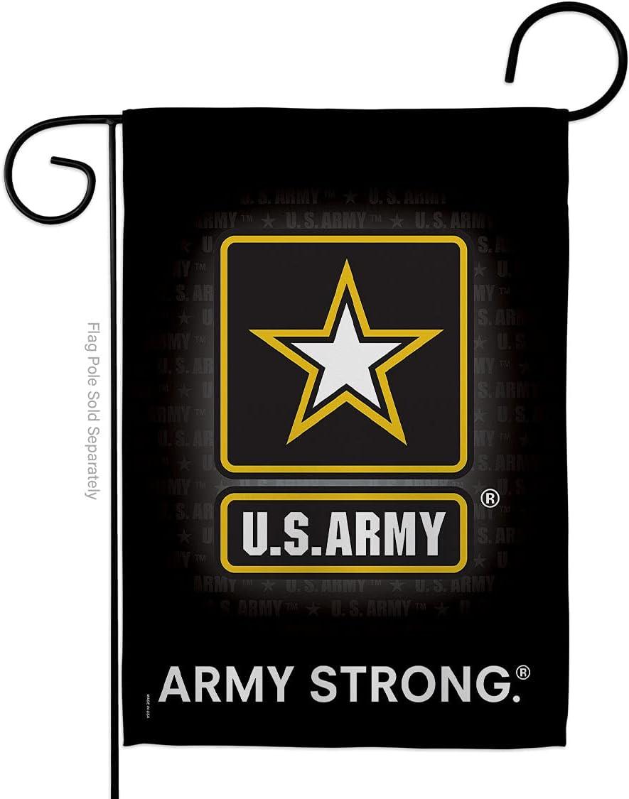 Breeze Decor 58061 Military U.S. Army 2-Sided Impression Garden Flag - 13 x 18.5 in.
