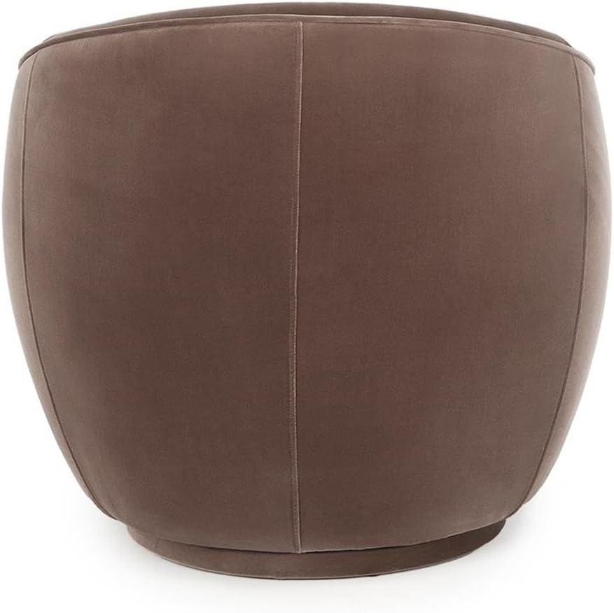 Layla Upholstered Swivel Barrel Chair