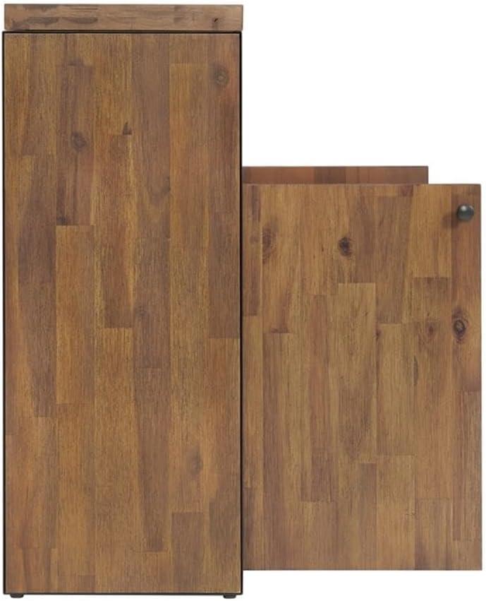 Alaterre Lloyd 31" Wide Rustic Industrial Metal Frame Shoe Storage Cabinet