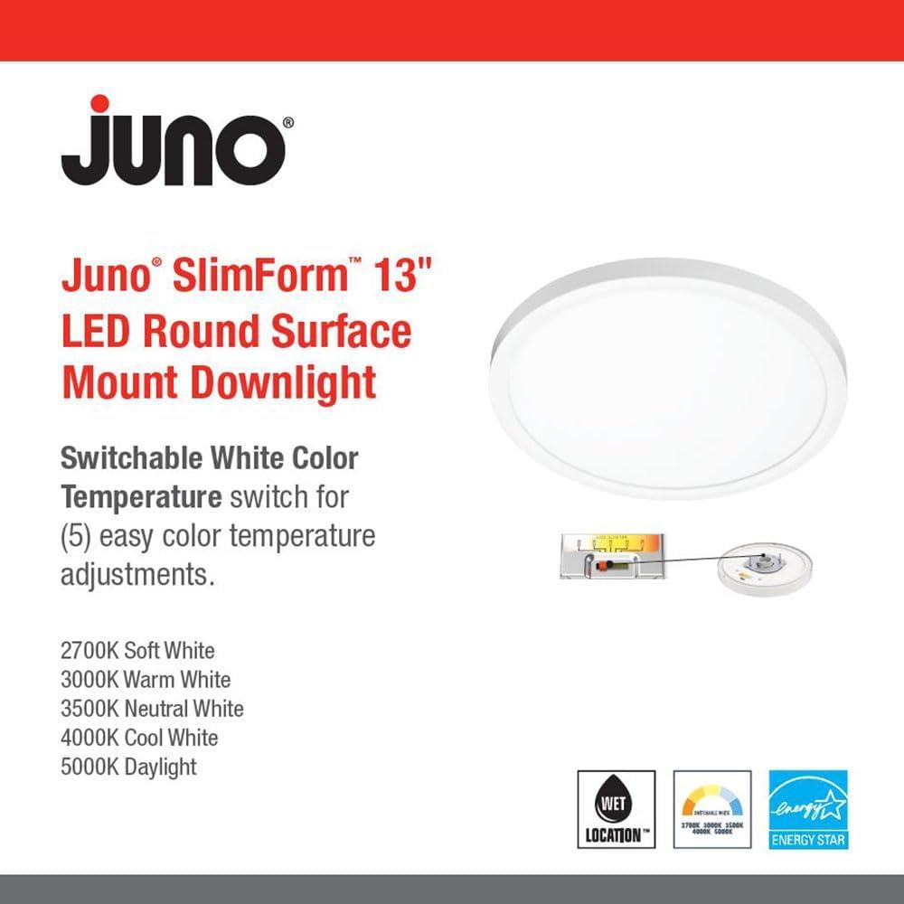 Juno Lighting Jsf 13In 18Lm Sww5 90Cri 120 Frpc M6 Slimform 13" Wide Selectable Color