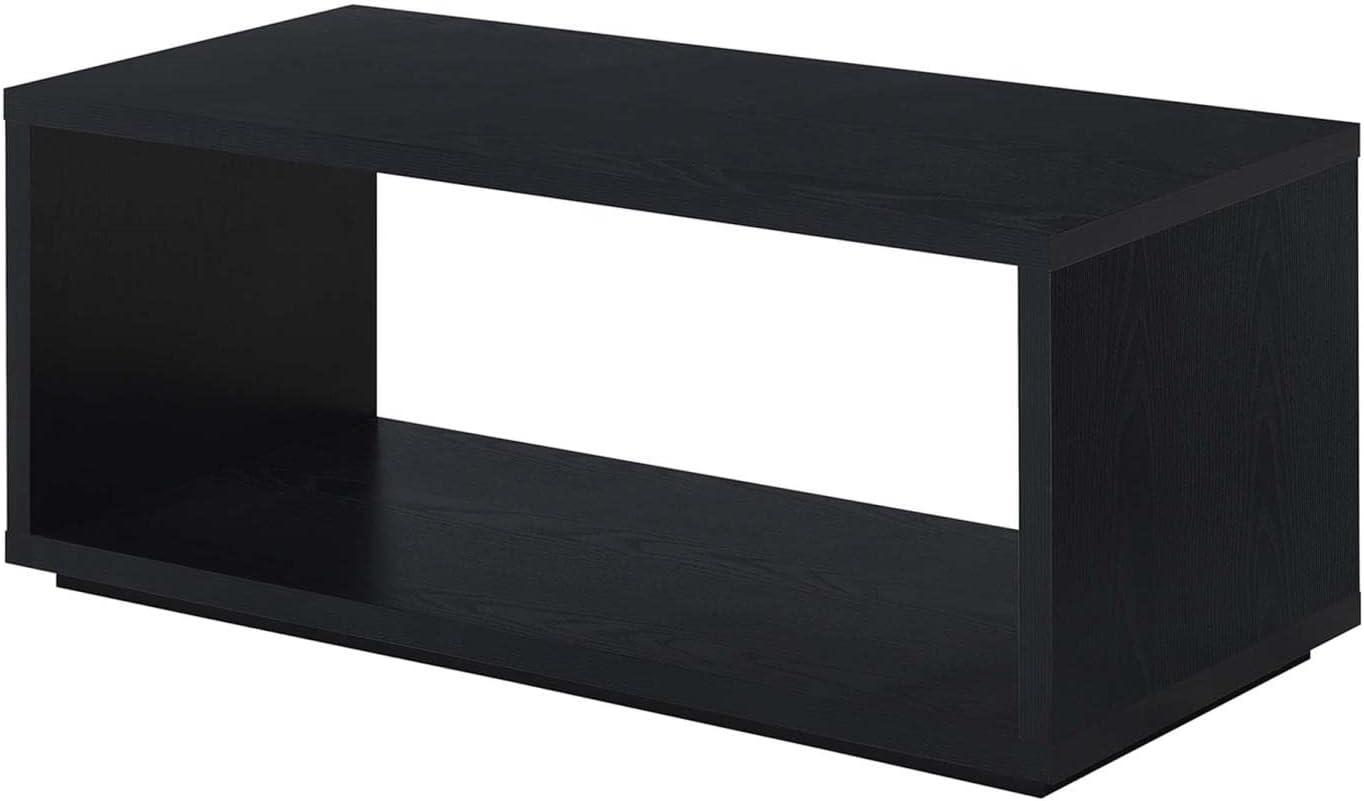 Convenience Concepts Northfield Admiral Coffee Table with Shelf, Black