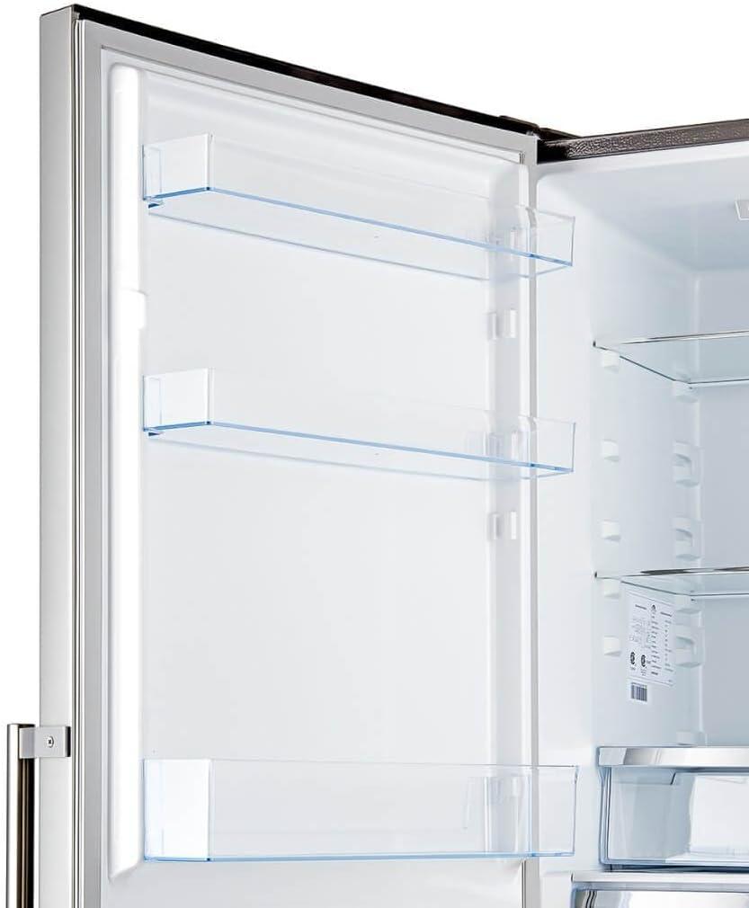 Guardia 46.8-Inch Side-by-Side Bottom Freezer Refrigerator Stainless Steel, 21.6 cu.ft.