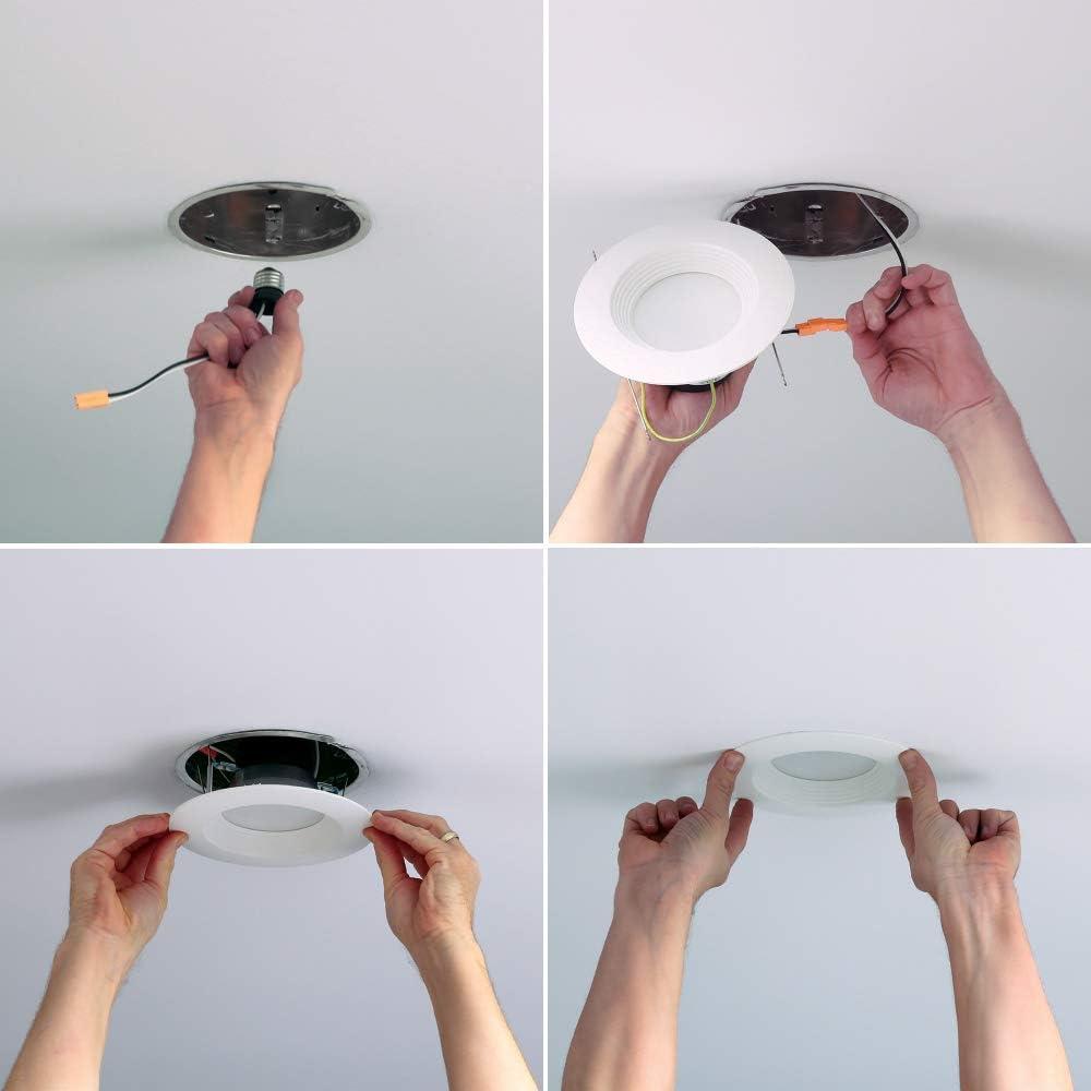 Halo LA5 Series Matte Soft White 5/6 in. W LED Retrofit Recessed Lighting 10 W
