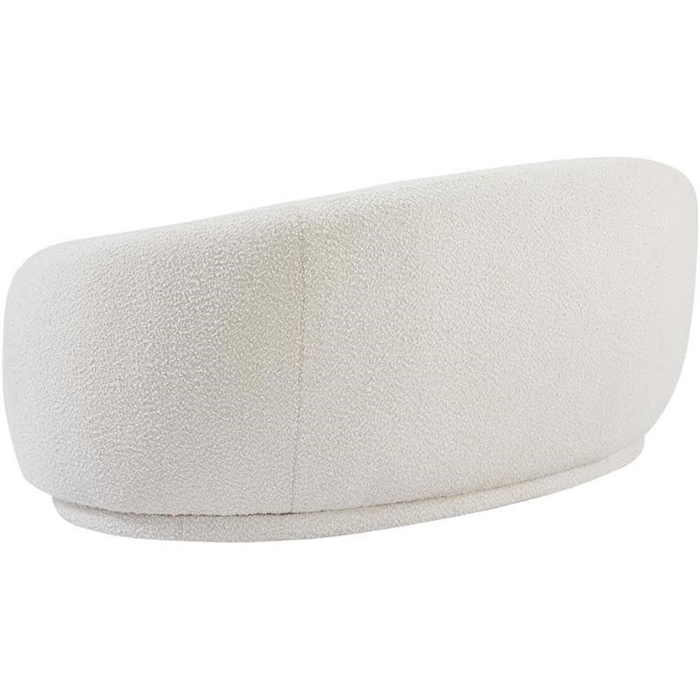 Meridian Furniture Hyde Modern Boucle Loveseat, Cream