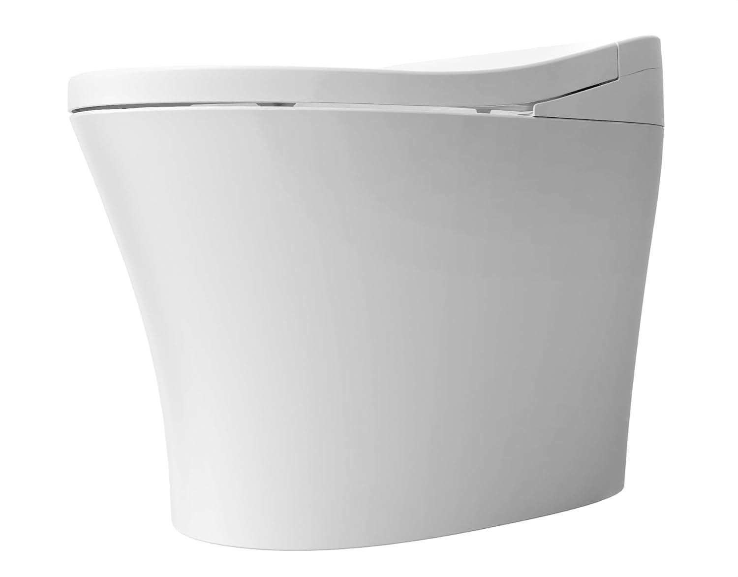 ANZZI Vail 1.28 Gallons GPF Elongated Floor Mounted Bidet Toilet (Seat Included)