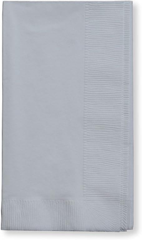 Shimmering Silver 2-Ply Paper Dinner Napkins, 100 Count