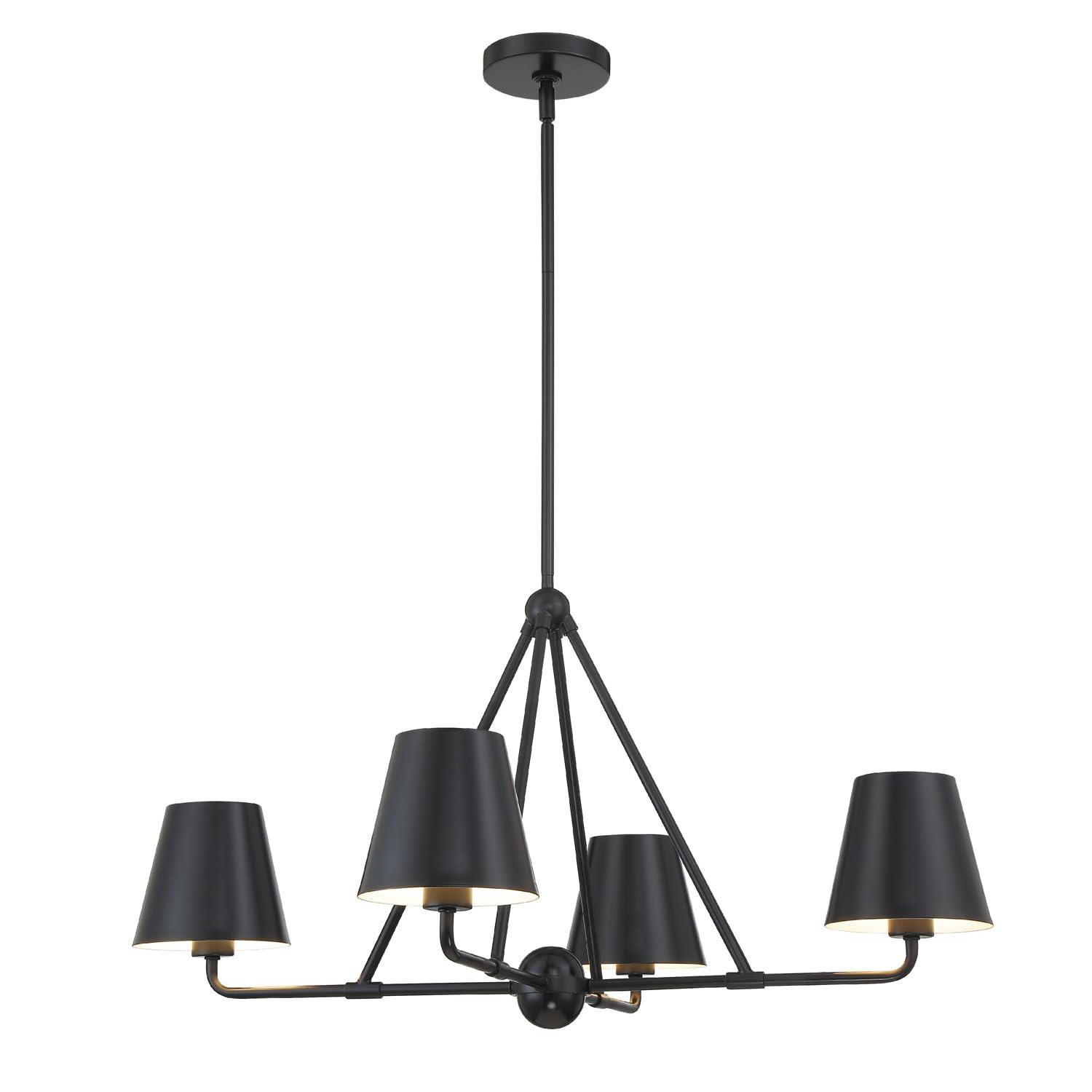 Crystorama Lighting - Xavier - 4 Light Chandelier In Traditional Style-17 Inches