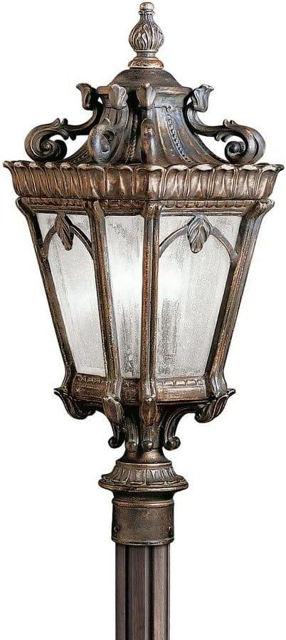 Kichler 9558 Tournai 3 Light 27" Tall Single Outdoor Post Light - Londonderry