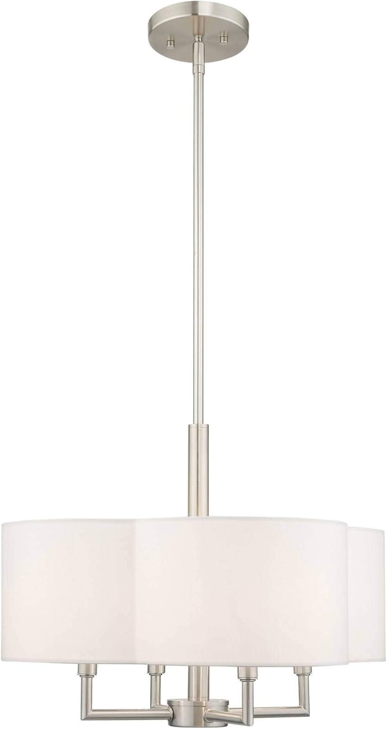 Livex Lighting Chelsea 4 - Light Chandelier in  Brushed Nickel