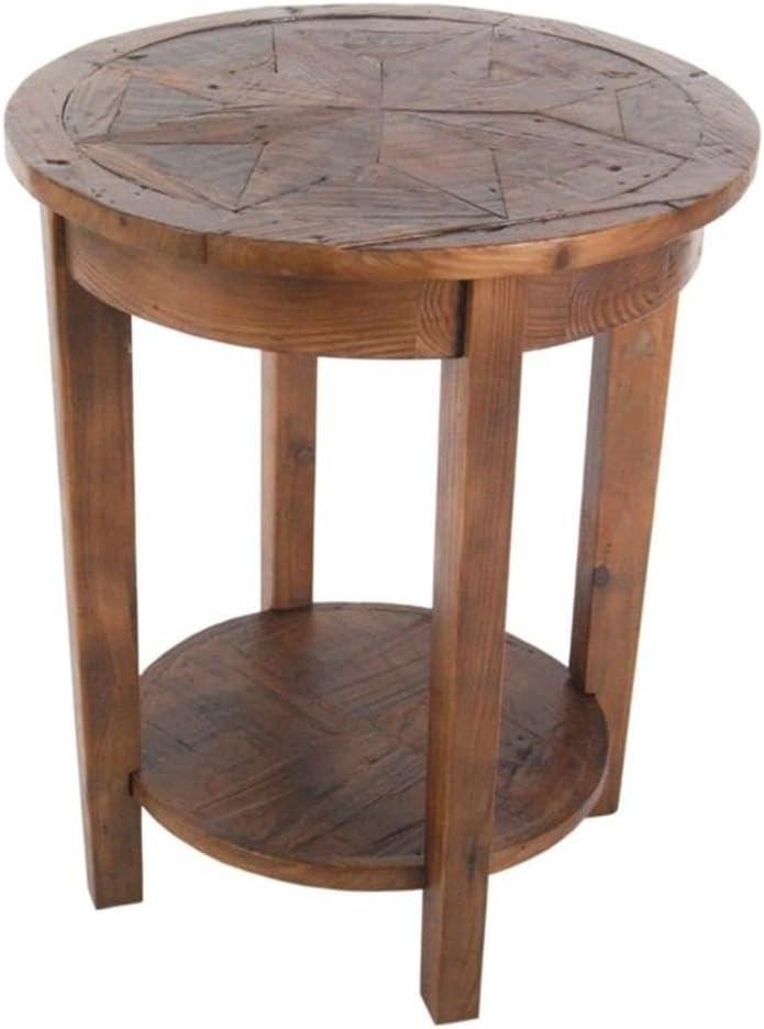 Alaterre Revive Reclaimed Round End Table, Natural