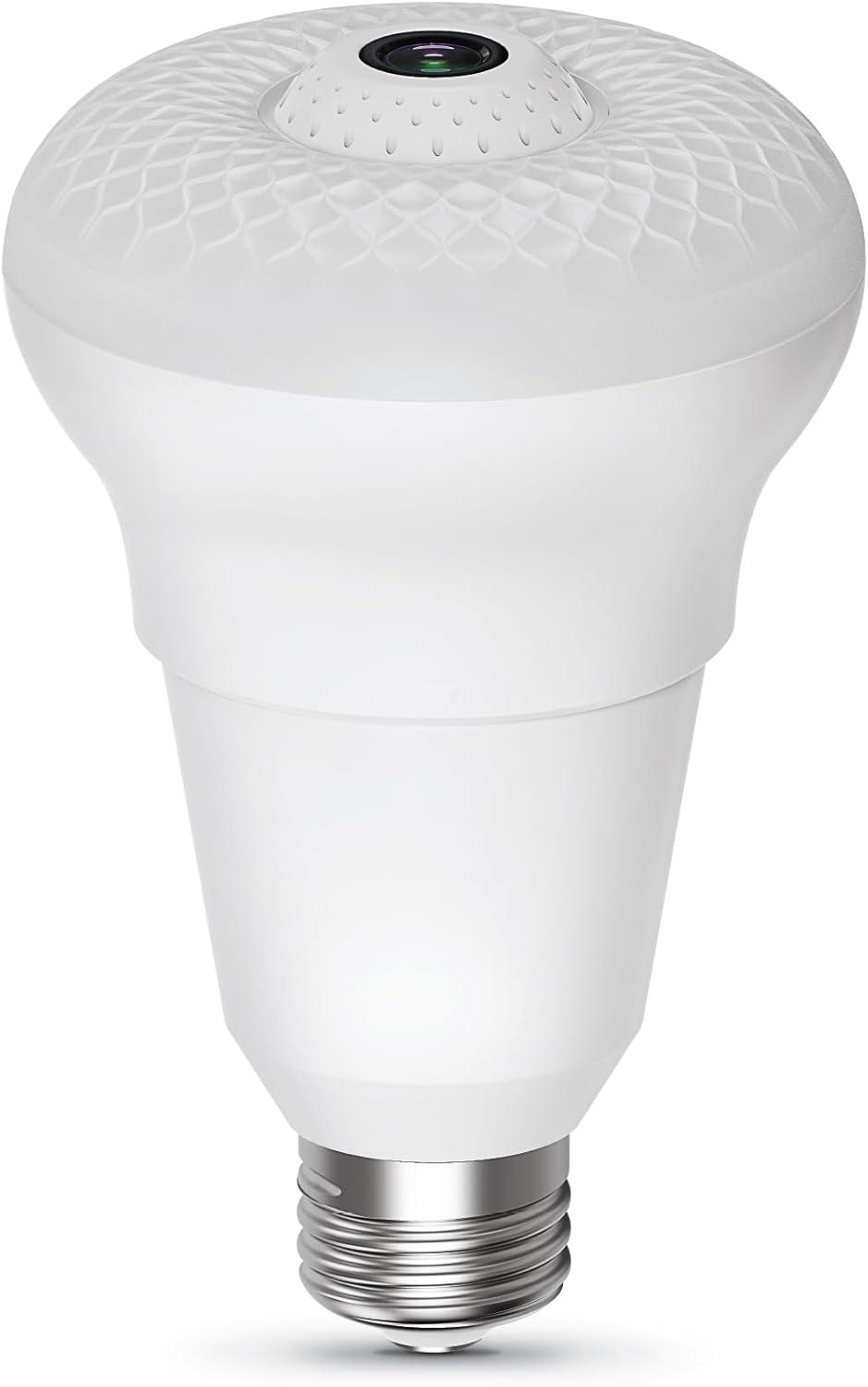 Feit White Smart Camera LED Bulb with Adjustable Head