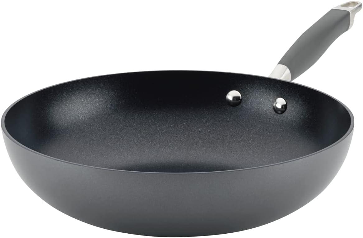 Anolon Anolon Advanced Home Hard Anodized Nonstick Stir Fry Pan / Wok, 12 Inch
