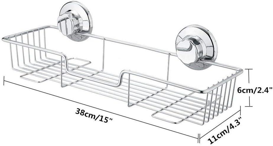 Stainless Steel Suction Mount Shower Caddy Set