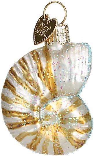 Old World Christmas Assorted Sea Shell Set Glass Blown Ornament