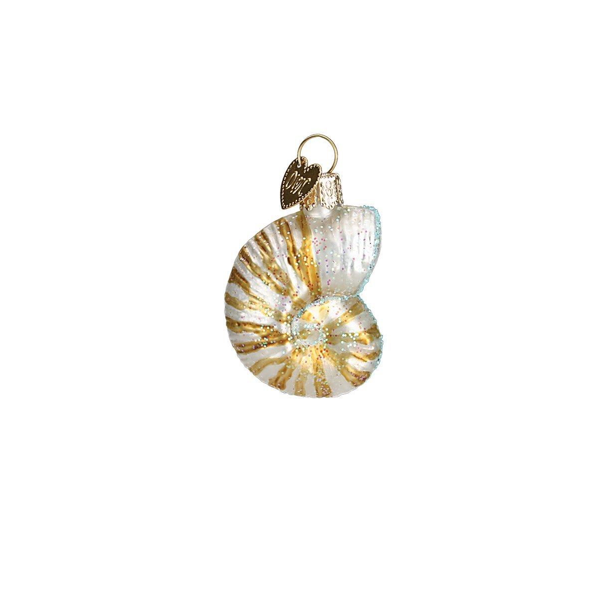 Old World Christmas Assorted Sea Shell Set Glass Blown Ornament