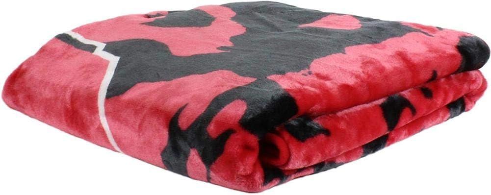 Oklahoma Sooners Red and Black Knitted Throw Blanket