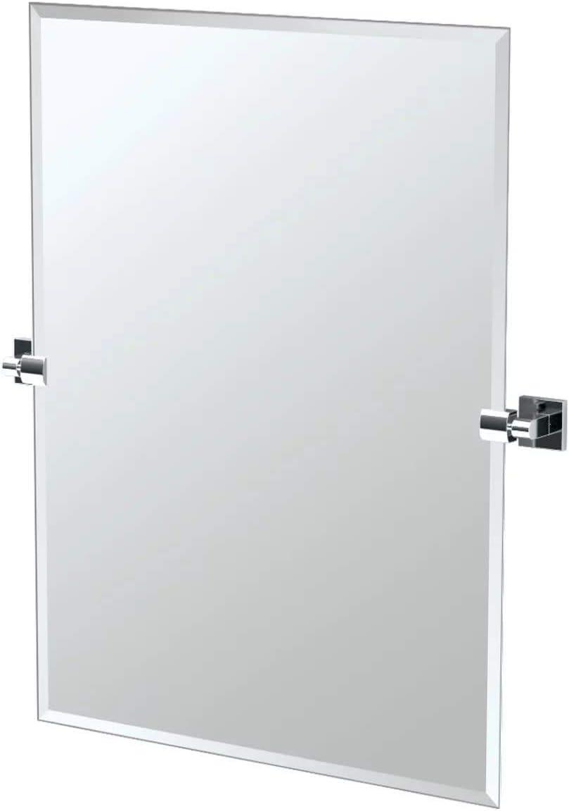 Elevate Chrome Frameless Rectangular Bathroom Mirror