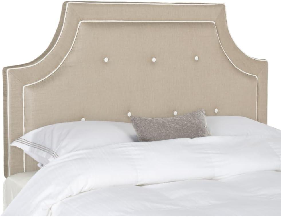 Tallulah Light Oyster King Tufted Upholstered Headboard