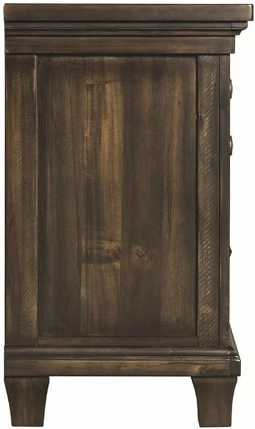 Picket House Furnishings Johnny 2 Drawer Nightstand in Smokey Walnut