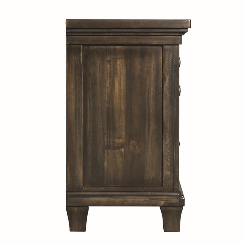 Picket House Furnishings Johnny 2 Drawer Nightstand in Smokey Walnut