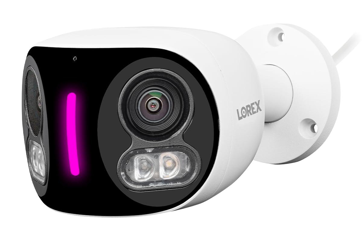 Lorex Lorex Wi-Fi 4K Dual-Lens Smart Security Camera with Smart Security Lighting, White, W891UAD-E