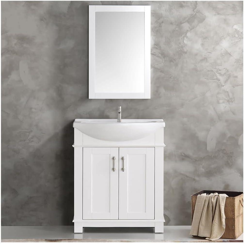 Hartford 30" Freestanding Single Traditional Bathroom Vanity w/ Integrated Sink -Faucet Not Included